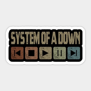 System of a Down Control Button Sticker